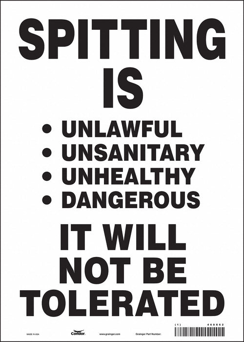 Safety Sign 14 in x 10 in Vinyl
