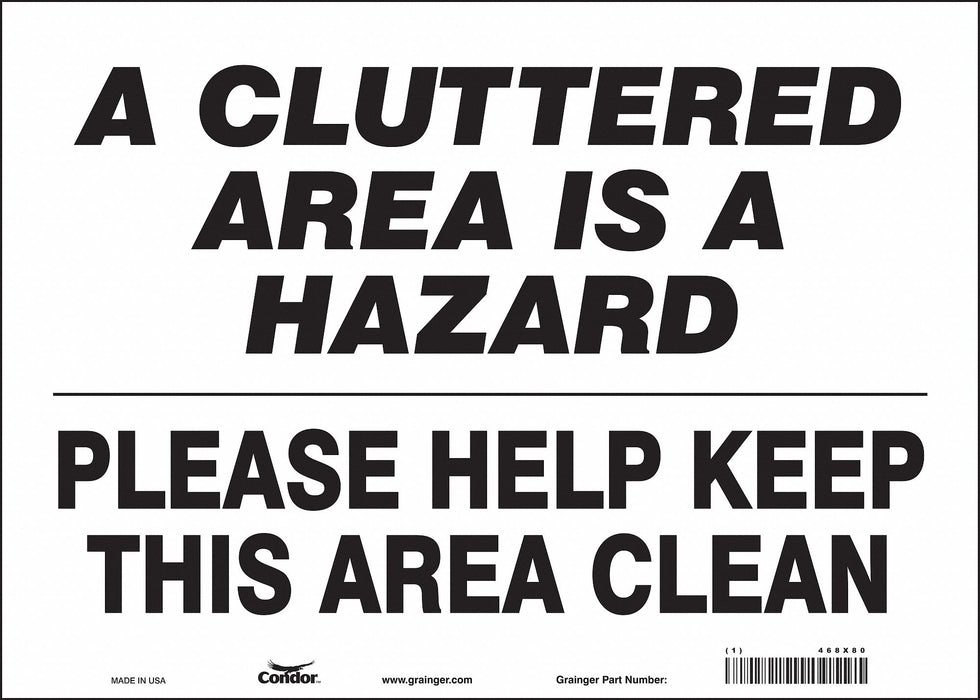 Safety Sign 10 in x 14 in Vinyl