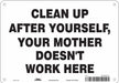 Safety Sign 7 in x 10 in Aluminum