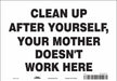 Safety Sign 7 in x 10 in Vinyl