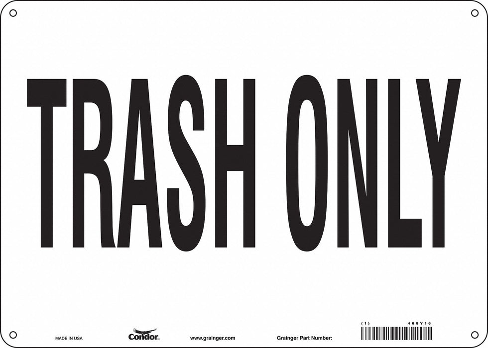 Safety Sign 10 in x 14 in Aluminum