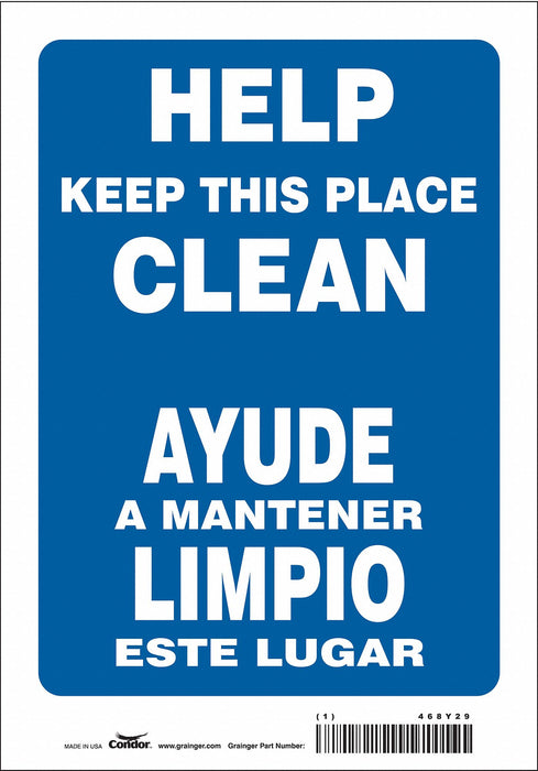 Safety Sign 10 in x 7 in Vinyl