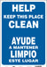 Safety Sign 20 in x 14 in Vinyl