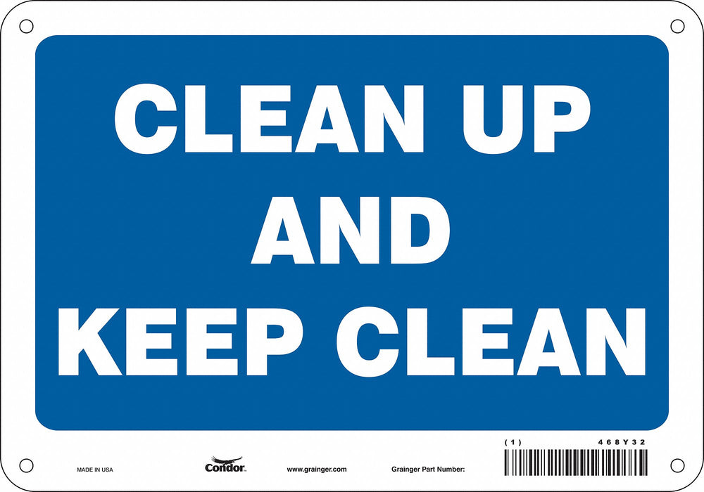 Safety Sign 7 in x 10 in Aluminum