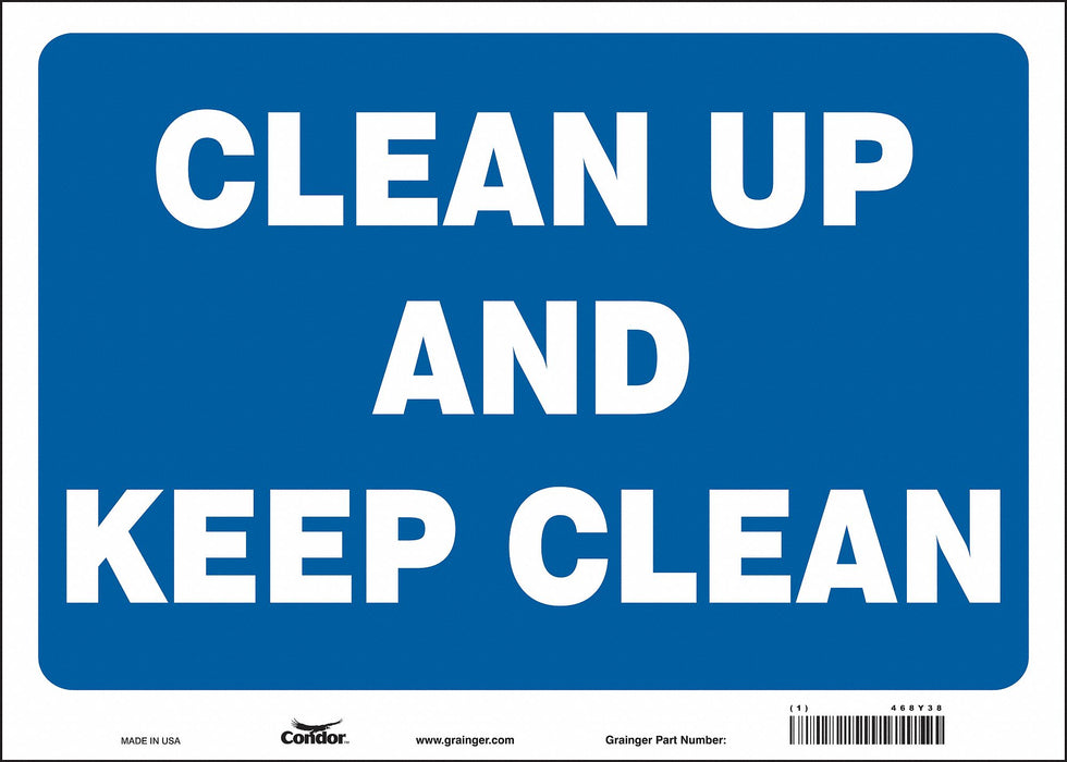 Safety Sign 10 in x 14 in Vinyl