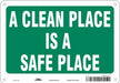 Safety Sign 7 in x 10 in Aluminum