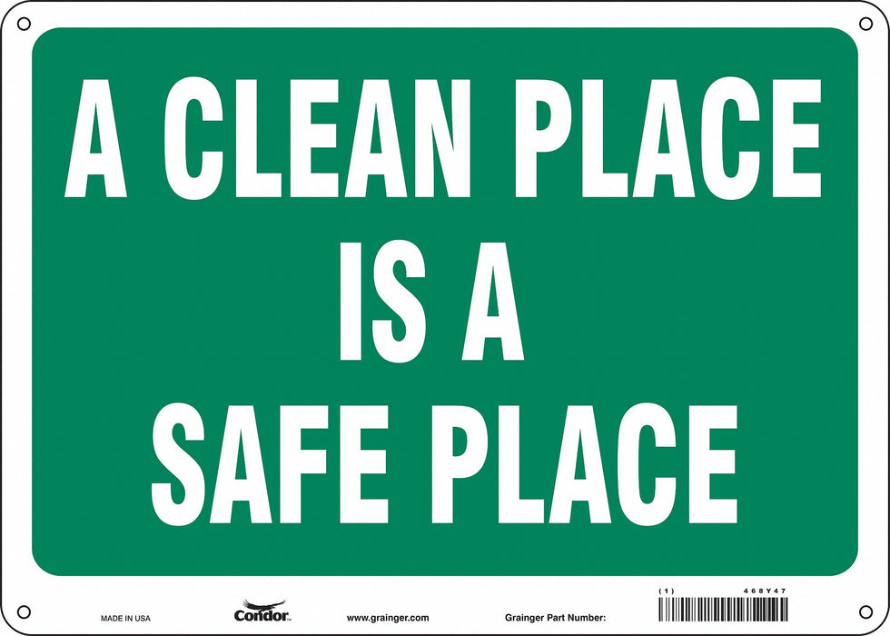 Safety Sign 10 inx14 in Aluminum