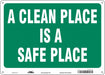 Safety Sign 10 inx14 in Polyethylene