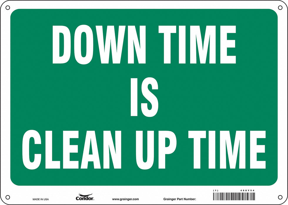 Safety Sign 10 in x 14 in Aluminum
