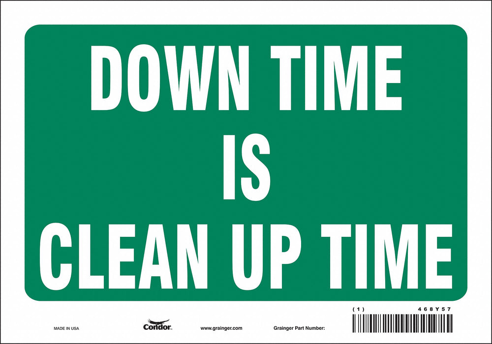 Safety Sign 7 in x 10 in Vinyl