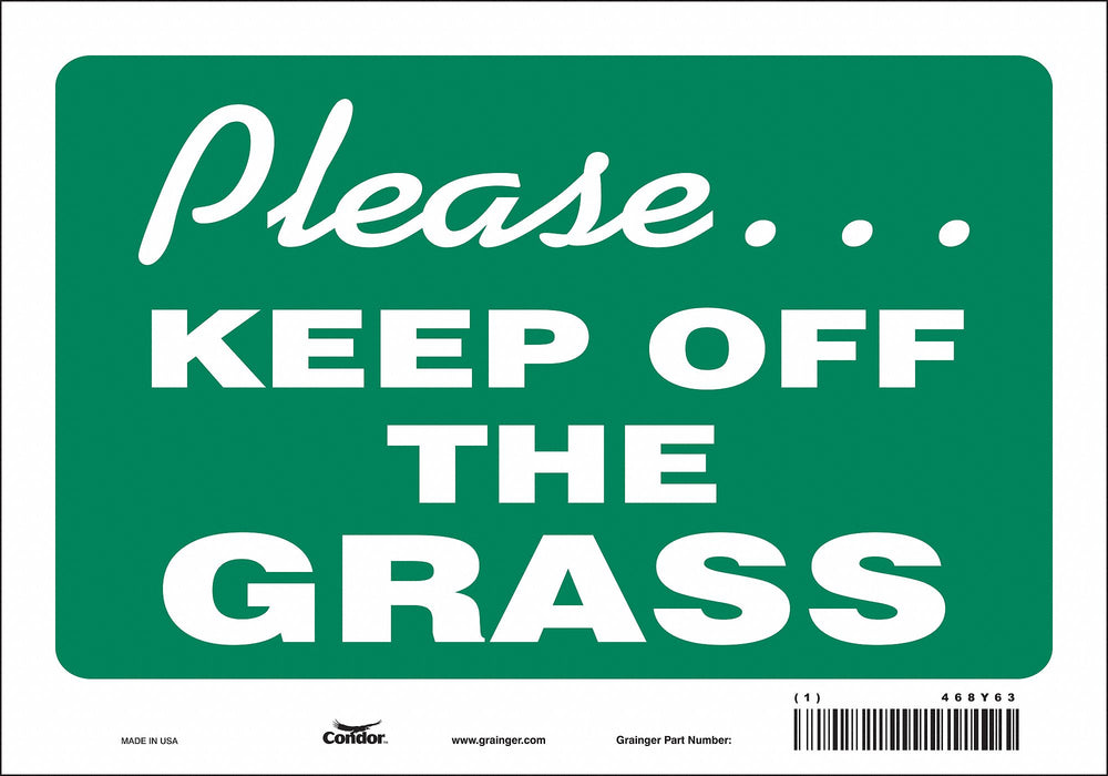 J9908 Safety Sign 7 in x 10 in Vinyl