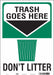 Safety Sign 14 in x 10 in Vinyl