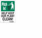 Safety Sign 10 in x 7 in Aluminum