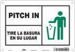 Safety Sign 7 in x 10 in Polyethylene