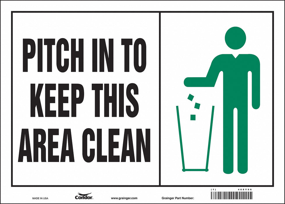 Safety Sign 10 in x 14 in Vinyl