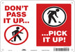 Safety Sign 7 in x 10 in Aluminum