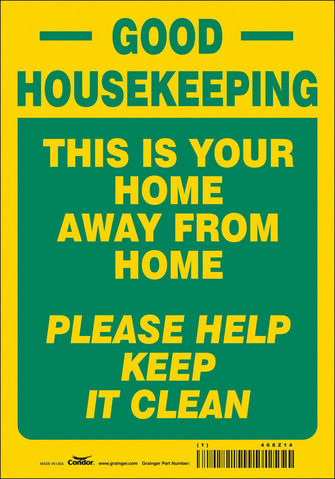 Safety Sign 10 in x 7 in Vinyl