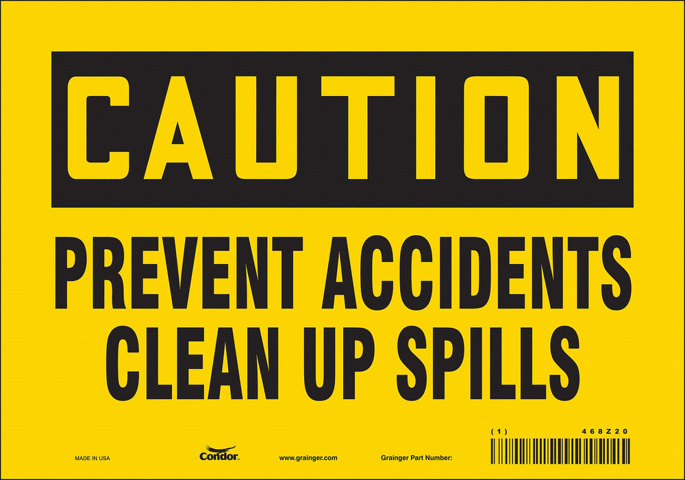Safety Sign 7 in x 10 in Vinyl