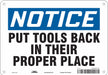 Safety Sign 7 in x 10 in Aluminum