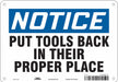 Safety Sign 7 in x 10 in Polyethylene