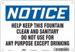 Safety Sign 7 in x 10 in Aluminum