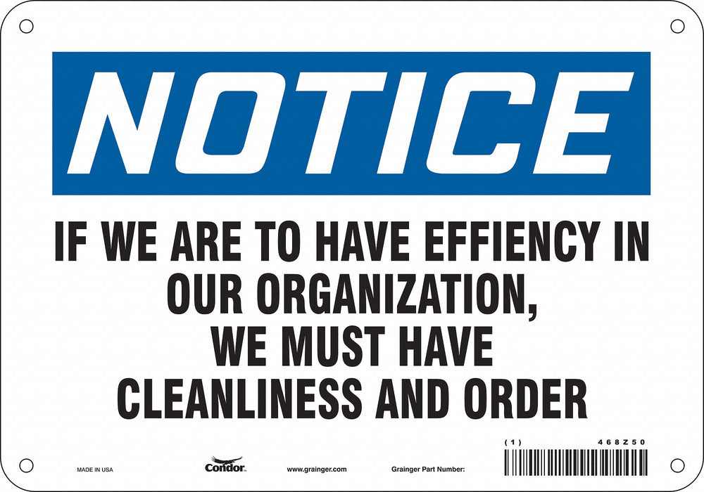 Safety Sign 7 in x 10 in Aluminum