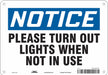 J9942 Safety Sign 7 in x 10 in Polyethylene