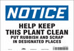 Safety Sign 7 in x 10 in Vinyl