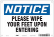 Safety Sign 7 in x 10 in Aluminum