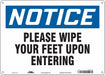 Safety Sign 10 in x 14 in Aluminum