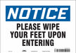 Safety Sign 7 in x 10 in Vinyl