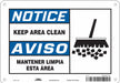 Safety Sign 7 in x 10 in Aluminum