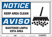 Safety Sign 10 in x 14 in Polyethylene