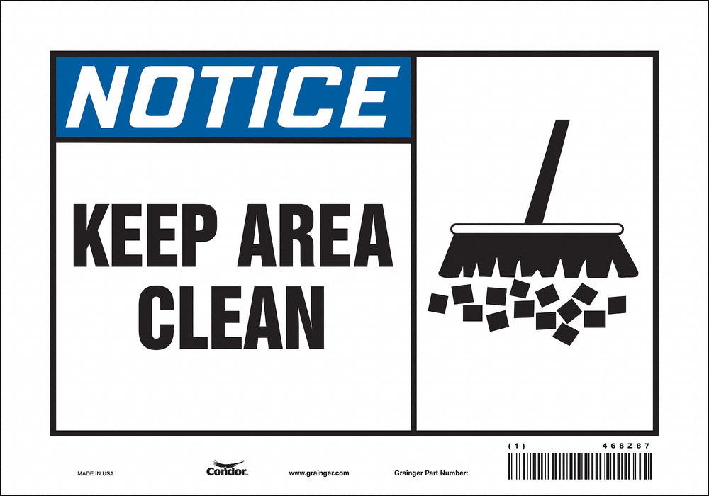 Safety Sign 7 in x 10 in Vinyl