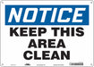 Safety Sign 10 in x 14 in Aluminum