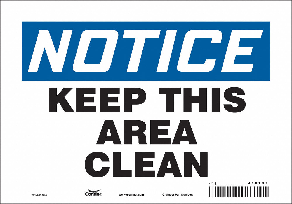 Safety Sign 7 in x 10 in Vinyl