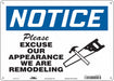 Safety Sign 10 in x 14 in Aluminum