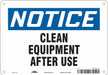 Safety Sign 7 in x 10 in Polyethylene