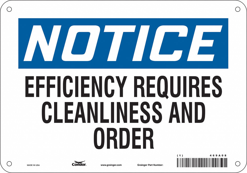 Safety Sign 7 in x 10 in Aluminum