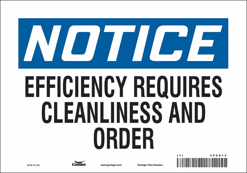 Safety Sign 7 in x 10 in Vinyl