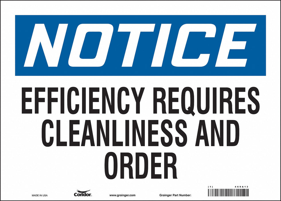 Safety Sign 10 inx14 in Vinyl
