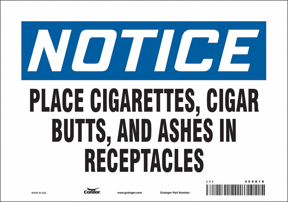 Safety Sign 7 inx10 in Vinyl
