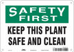 Safety Sign 7 in x 10 in Aluminum