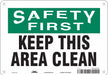 Safety Sign 7 in x 10 in Aluminum