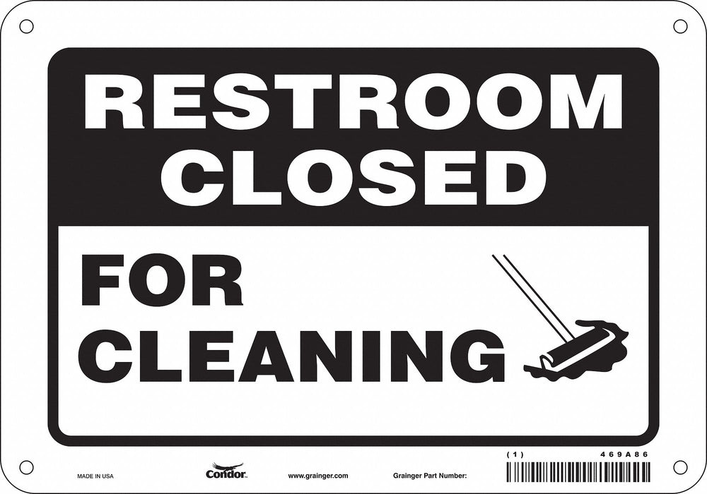 Safety Sign 7 in x 10 in Polyethylene