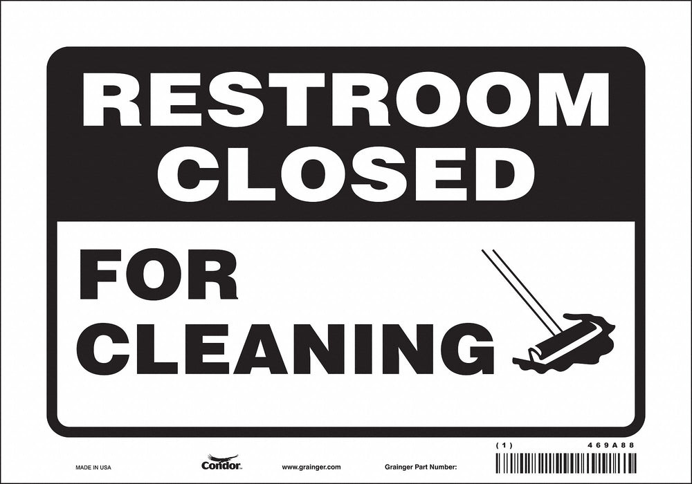 Safety Sign 7 in x 10 in Vinyl