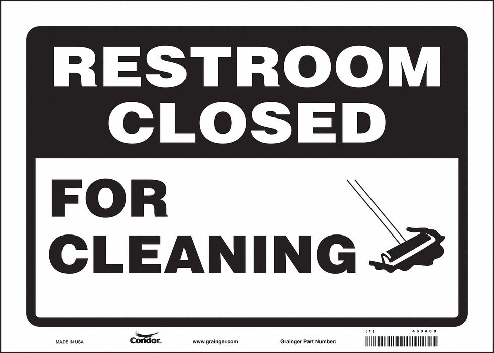 Safety Sign 10 in x 14 in Vinyl
