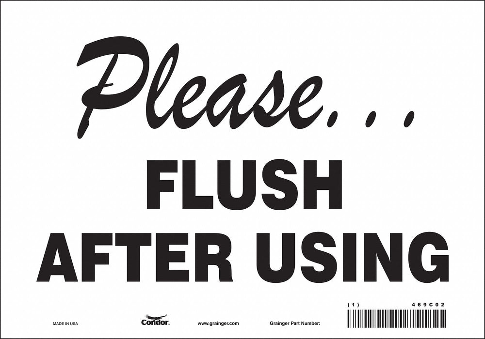 Safety Sign 7 in x 10 in Vinyl