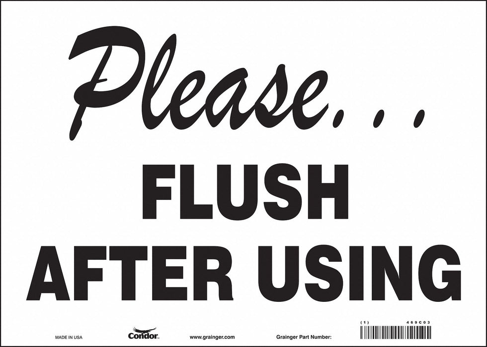 Safety Sign 10 in x 14 in Vinyl