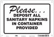 Safety Sign 7 in x 10 in Polyethylene
